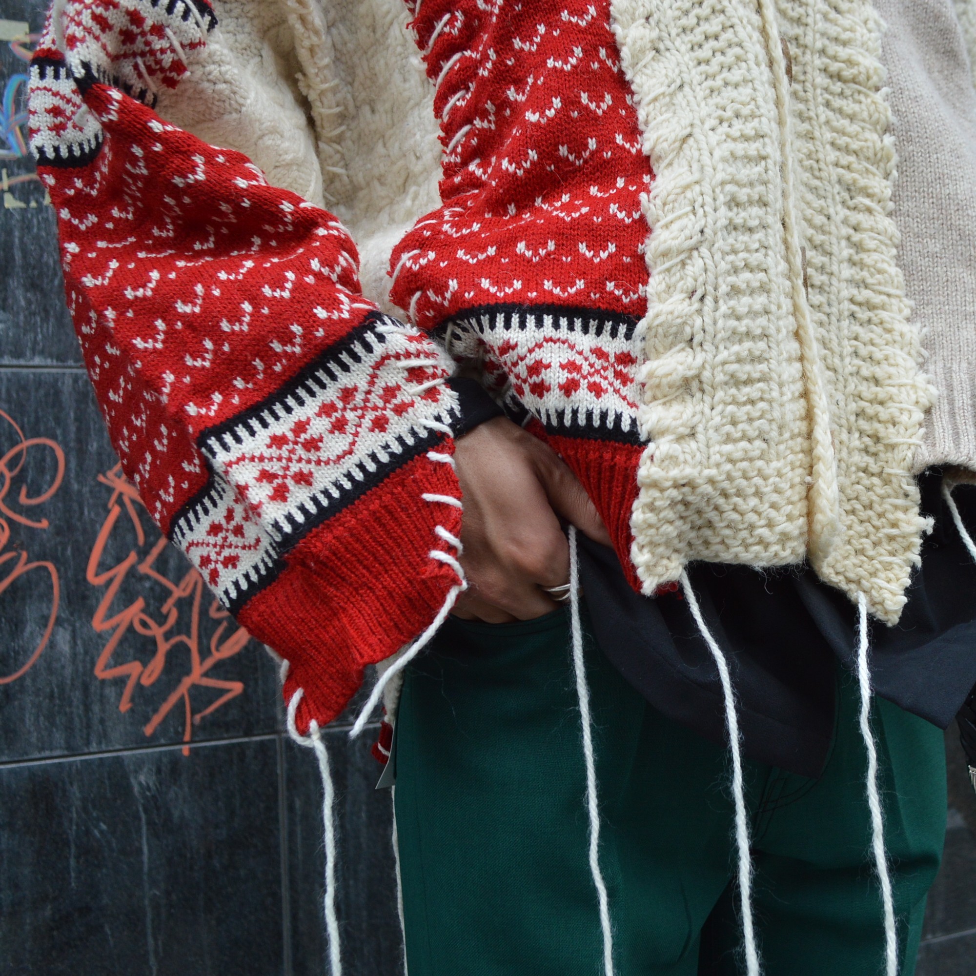 DISCOVERED / Nordic Collage Knit Cardigan | Proof Of Power(POP